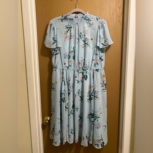 Mini Chiffon Smocked Dress, NWT. Size 1, 14/16.